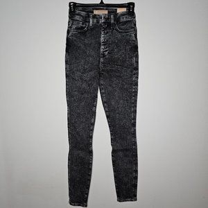 NWT 7 For All Mankind Women's Aubrey/Super High Waist/Button Fly Jeans Size 24